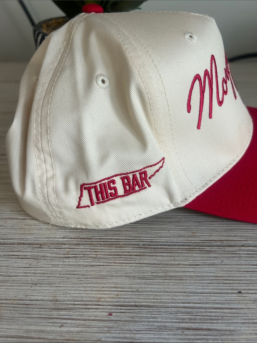 Morgan Wallen Two-Tone Red and Cream Trucker Hat - Picture 2 of 3
